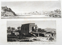 Vue de l'Isle Elphantine, Ruines d'un des Temples d'Elephantine
